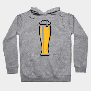 Wheat Beer Glass (Weiss Beer / Beer Drinker / 2C) Hoodie